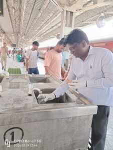 Samples Collected for Water Quality Testing at Varanasi Junction