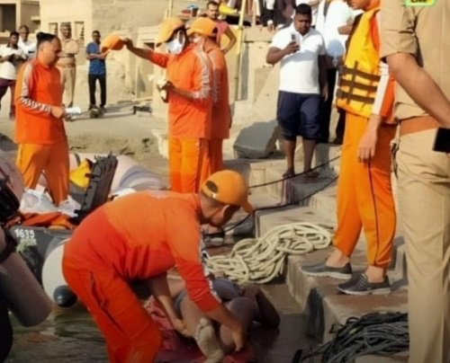 Youth Swept into the Ganges at Panchganga Ghat; NDRF Search Underway