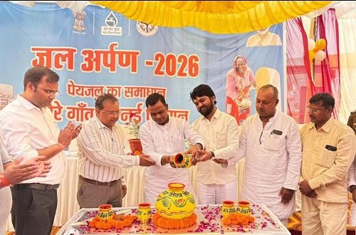 Rohaniya MLA inaugurated water supply from a newly constructed water tank in Modi's adopted village, sparking jubilation among villagers