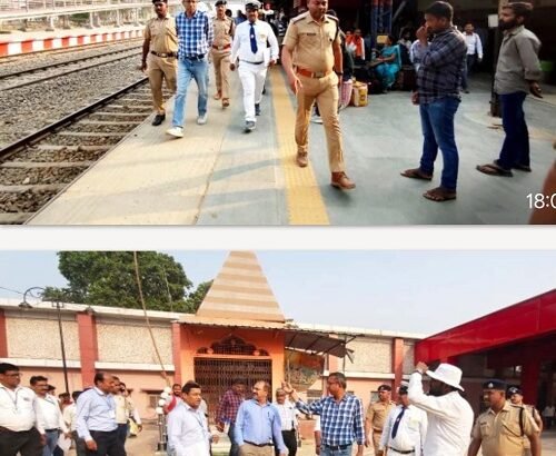 Divisional Railway Manager Ashish Jain inspected the Bhatni–Salempur railway section and stations.