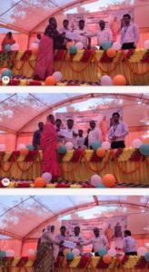 On the auspicious occasion of Holi, Ujjwala families received a free refill gift from the Chakia Chairman. The Chakia Chairman presented a certificate.