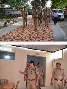 Message of Strict Policing in Ballia: SP Omvir Singh Inspects Ubhanv Police Station, Issues Strict Directives