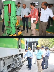 Ashutosh Pant, General Manager of BAREKA, conducted a thorough inspection of the Workshop and the Indian Railways Welding Research Institute.