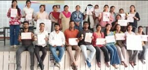 Poster and slogan writing competition organized on the occasion of Women's Day at Mahatma Gandhi Kashi Vidyapeeth