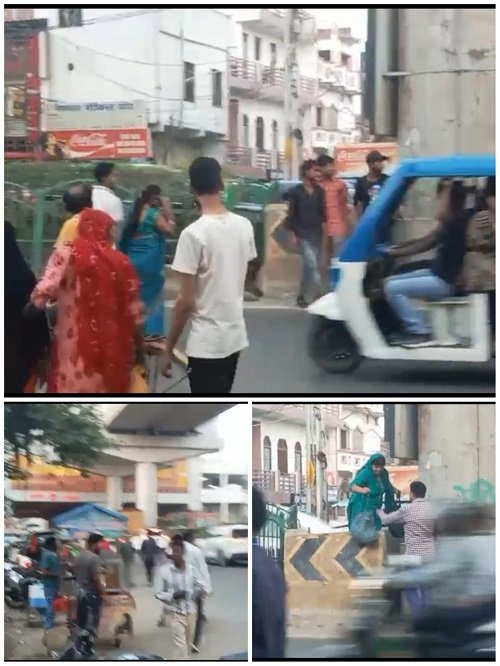 A major dispute has erupted near Chillwa village in the Sarojini Nagar area of ​​Lucknow.
