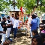 On Ambedkar Jayanti, Councilor Arjun Yadav Somu offered floral tributes and distributed educational materials to children.