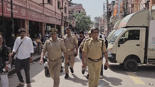 Intensive Police Patrol in the Dashashwamedh Area; Encroachments Removed to Facilitate Traffic Flow