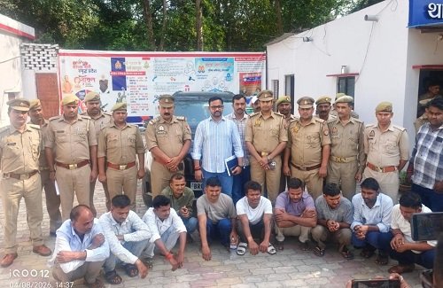 Major Breakthrough in Varanasi: Cantt Police Dismantles Interstate Pickpocketing Gang; 10 Cunning Criminals Arrested
