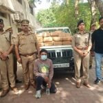 Major Action by Varanasi Police: Smuggler Arrested with 88 kg of Ganja and a Bolero; Severe Blow Dealt to Supply Network