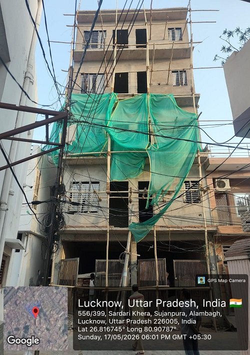 With the connivance of blind LDA officials, the five-storey illegal Burj Khalifa has come up in a 12-foot alley.