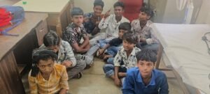 Nine children rescued from child labor through the joint efforts of the Railway Protection Force (RPF), Childline Barabanki, and the Samvad Social Institute.