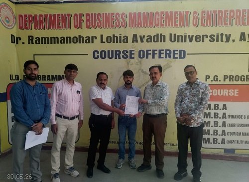 Eight MBA Agri-Business Management students have been selected by a Milk Producer Company.