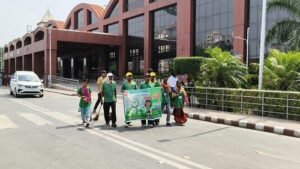 Tree plantation and awareness programs organized in the Varanasi Division under the environmental conservation campaign.