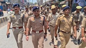 Security Flag March in Kashi Zone Ahead of Bakrid