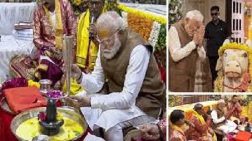 PM Modi Attends Somnath Amrit Mahotsav; Participates in Historic Kumbhabhishek Ceremony