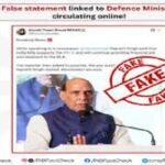 Fake Statement Attributed to Defence Minister Rajnath Singh Circulated; PIB Fact Check Labels It Pakistani Propaganda