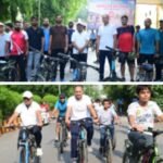 'Sunday on Cycle' event organized under the leadership of the Divisional Railway Manager.
