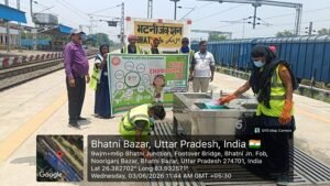 An awareness campaign was conducted, extending from railway stations to residential colonies, conveying the message of water conservation and environmental protection.