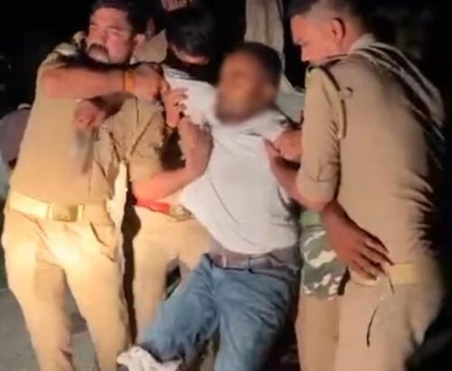 Wanted accused in POCSO case injured in police encounter; arrested along with a country-made pistol and a motorcycle.