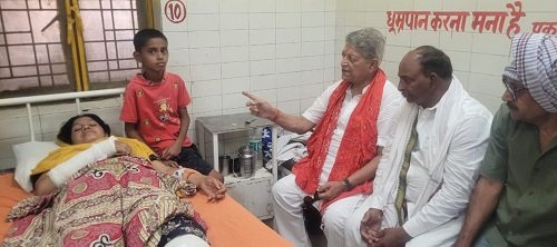 MLA Meets Victim's Family in Kakrahi Murder Case; Assures Them of Better Medical Treatment and Action