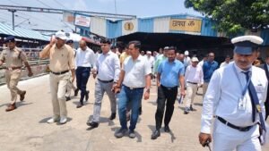 DRM inspected the arrangements at Chhapra Junction ahead of the monsoon.