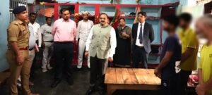 District Judge, DM, and SP inspected the arrangements at the jail and the juvenile home.