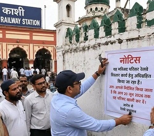 Notice issued to mosque regarding Kashi station expansion