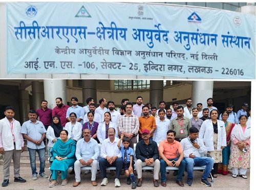 Lucknow's major step towards a TB-free India: Grand health camp held at the Ayurveda Research Centre.