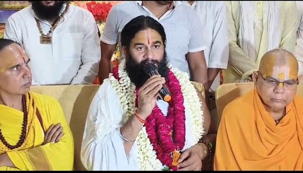 Speaking to journalists upon being elected National Spokesperson of the Akhil Bharatiya Akhara Parishad, Mahant Sanjay Das Maharaj...