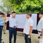 Lucknow: The District Magistrate inspected the proposed flyover construction site at Dubagga Crossing.