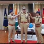 Pipping ceremony concludes for 28 officers promoted from PPS to IPS; DGP Rajiv Krishna pinned on the IPS ranks.