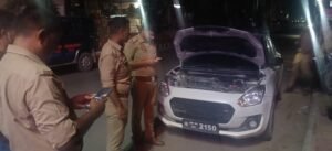 Police alertness at midnight in Ramnagar leads to seizure of suspicious car; potential crime averted through investigation.