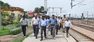 The General Manager of North Central Railway inspected the Tundla–Harduaganj rail section and the Harduaganj yard.