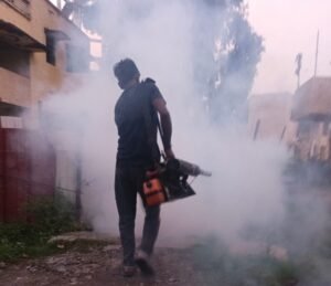 Regular fogging drive launched in railway colonies to prevent dengue and malaria.