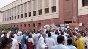 Uproar in Parliament over NEET paper leak; NDA and Opposition face off at Makar Dwar; Rahul hits back at PM's announcement regarding fast-track courts.