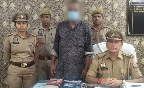 Obscene act against a woman, assault upon protest, and death threats; Chetganj police arrested the named accused.