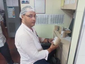 Food Department raids Domino's Pizza in Mughalsarai; pizza samples sent for testing; improvement notice issued.