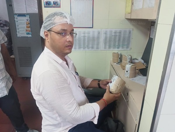 Food Department raids Domino's Pizza in Mughalsarai; pizza samples sent for testing; improvement notice issued.