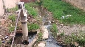 Ayodhya: Development-related drain ‘clogged’, year-round waterlogging in front of homes; residents of Korkhana say— ‘We’ve been here since before Independence, yet we’ve never been connected to the sewer or drainage system.’