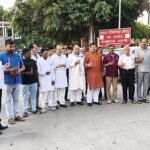 Congress holds candle march against NEET-CBSE exam irregularities; stages *Satyagraha* in support of students.