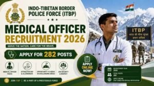 Recruitment for 282 posts, including Medical Officers, in ITBP; online applications to begin on August 10.