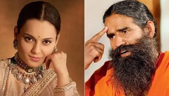 The dispute between Kangana Ranaut and Baba Ramdev ended on Raksha Bandhan; the relationship turned sweet again with the exchange of a *rakhi* and sweets.
