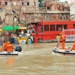 The 11th NDRF is fully prepared amidst the rising water level of the Ganges.