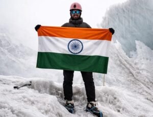 Pradeep Nathani from Varanasi successfully scaled the 16,500-foot-high Mount Renok and achieved a ‘B’ grade in mountaineering training.