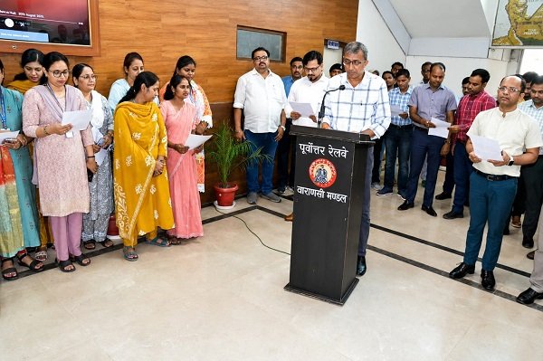 A pledge of goodwill resonated across the railway division; a resolve was taken to uphold unity by rising above discrimination based on caste, religion, and language.