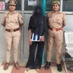 Sigra Anti-Romeo team arrests woman for harassing passersby with obscene gestures in a public place
