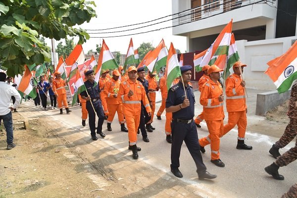 11th NDRF, Varanasi participated in the ‘Tiranga Yatra’ under the ‘Har Ghar Tiranga’ campaign.