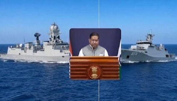India responds to the collision between INS Kolkata and a Pakistani ship in the Arabian Sea, stating that the conduct of PNS Hunain was unprofessional.