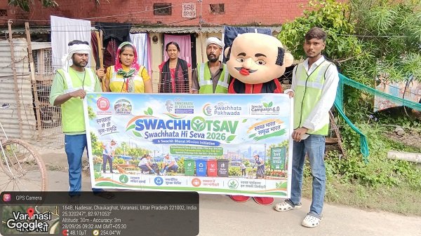 Message of cleanliness resonates in Lahartara and AEN Colony; railway staff and locals hold awareness rally