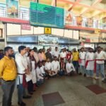Cleanliness message spread through street plays; passengers and railway staff sensitized
